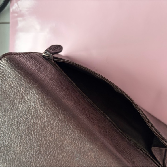 Rolfs Vintage Brown Genuine Leather Checkbook Wallet Organizer Clutch - Picture 10 of 10